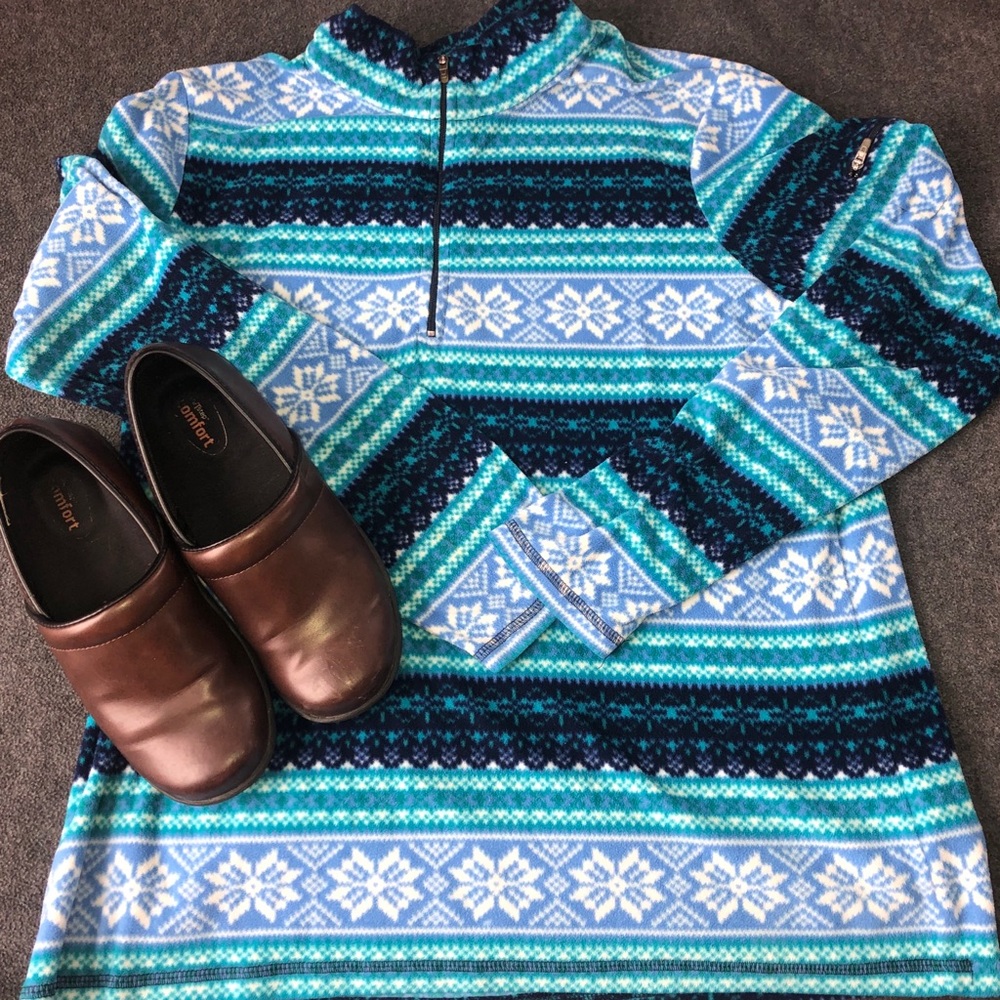 EUC L.L. bean quarter zip fleece